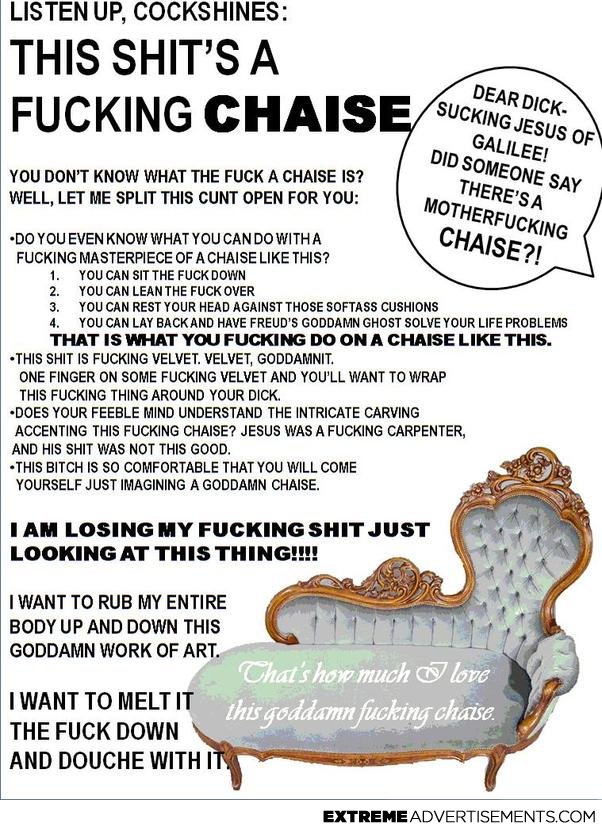 Goddamnfuckingchaise